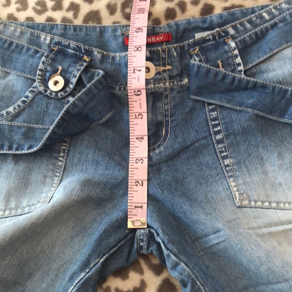 Y2K UNIONBAY Denim Cropped Jeans in Blue Size 1 Juniors - Picture 11 of 16